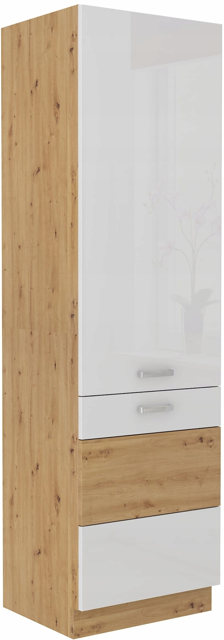 Vysoká Kuchyňská Skříňka 60 X 210 CM, Bílá