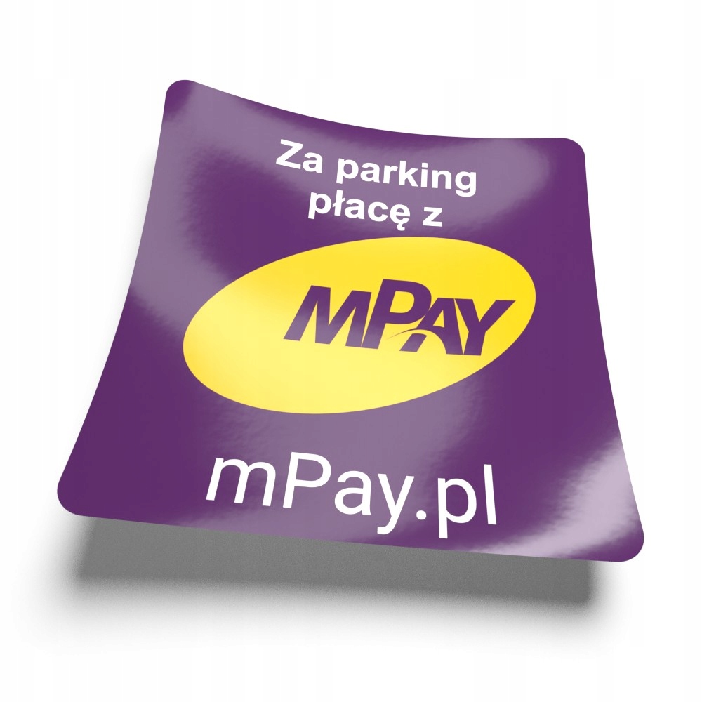 

Naklejka parkingowa mPay na szybę 5 cm