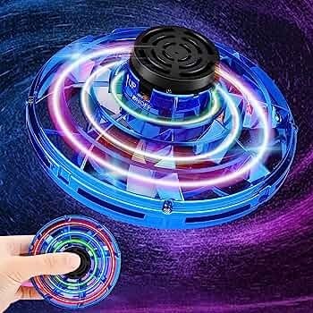 LATAJĄCY ŚWIECĄCY DRON UFO FIDGET SPINNER ZABAWKA PTW Materiał plastik
