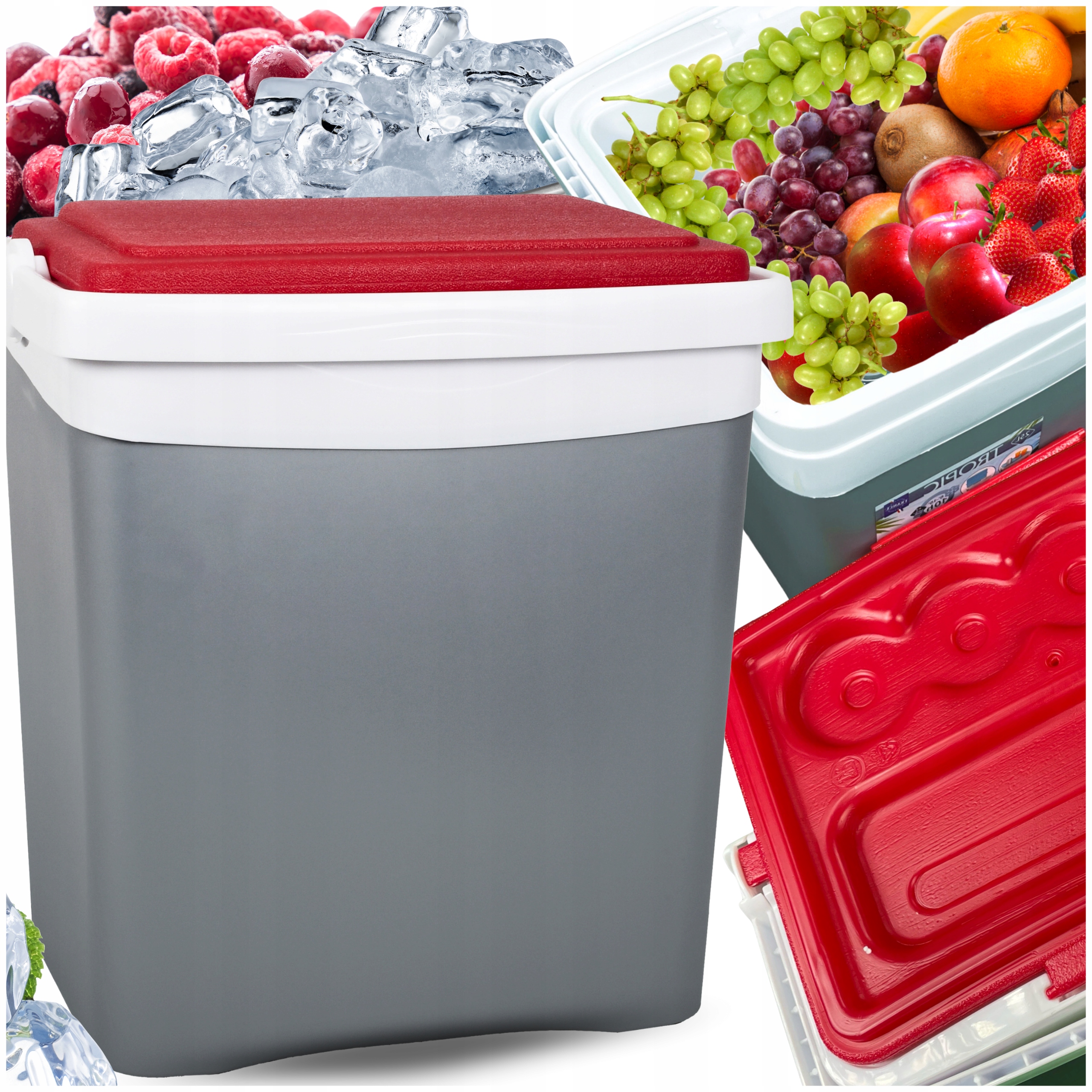 Lodówka Turystyczna 25L na Wkłady Mrożące do auta Kampera piknik Podróż