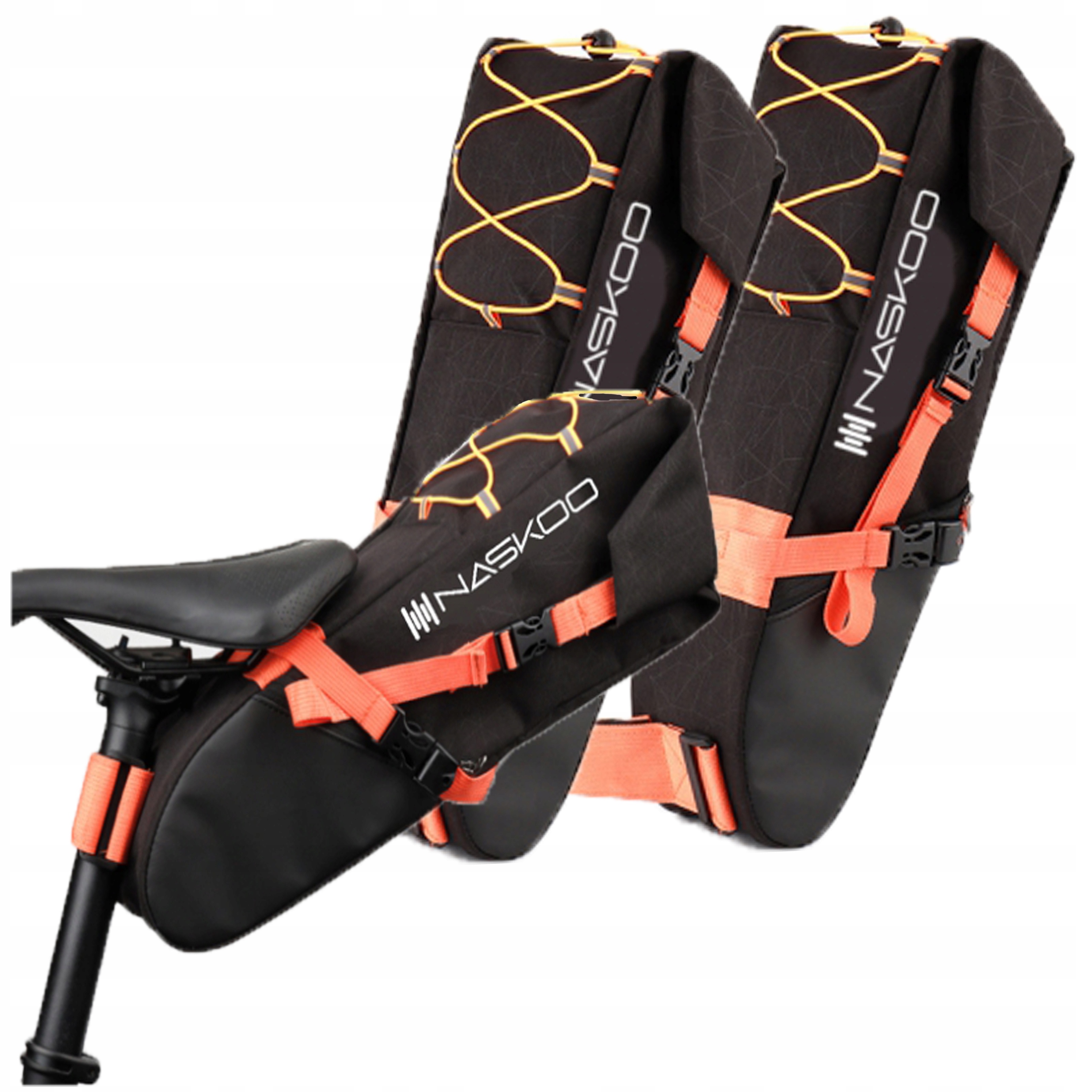 2x Prostorná Brašna Podsedlová Cyklistická Taška Pod Sedlo Voděodolná 10L