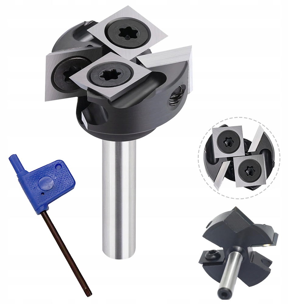 Frez do planowania drewna z wymiennymi płytkami fi 25.4 mm x 6 mm 4P