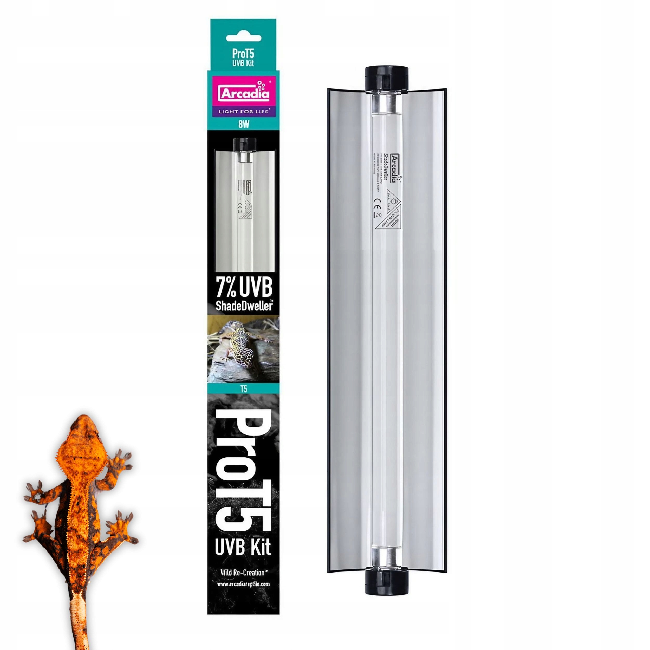 Levně Arcadia Osvětlení Pro T5 8W zářivka Shade Dweller 7% Uvb 17% Uva 6000K