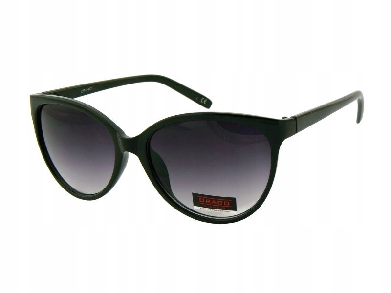 

Kocie Damskie Przeciwsłoneczne Okulary Uv Czarne