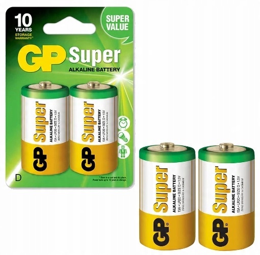 

Gp Baterie Alkaliczne D LR20 Grube Paluszki