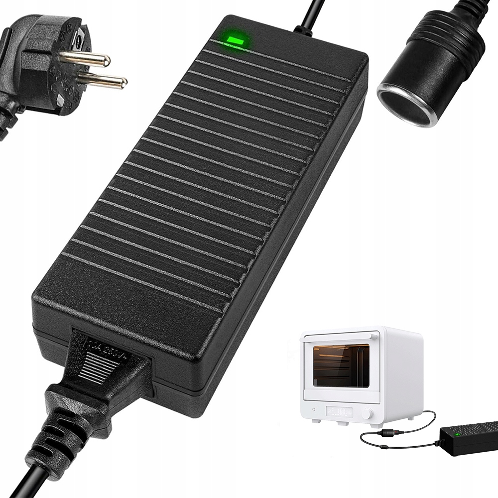 Zasilacz 240V na 12V Gniazdo Zapalniczki Do Odkurzacza Samochodowego 180W