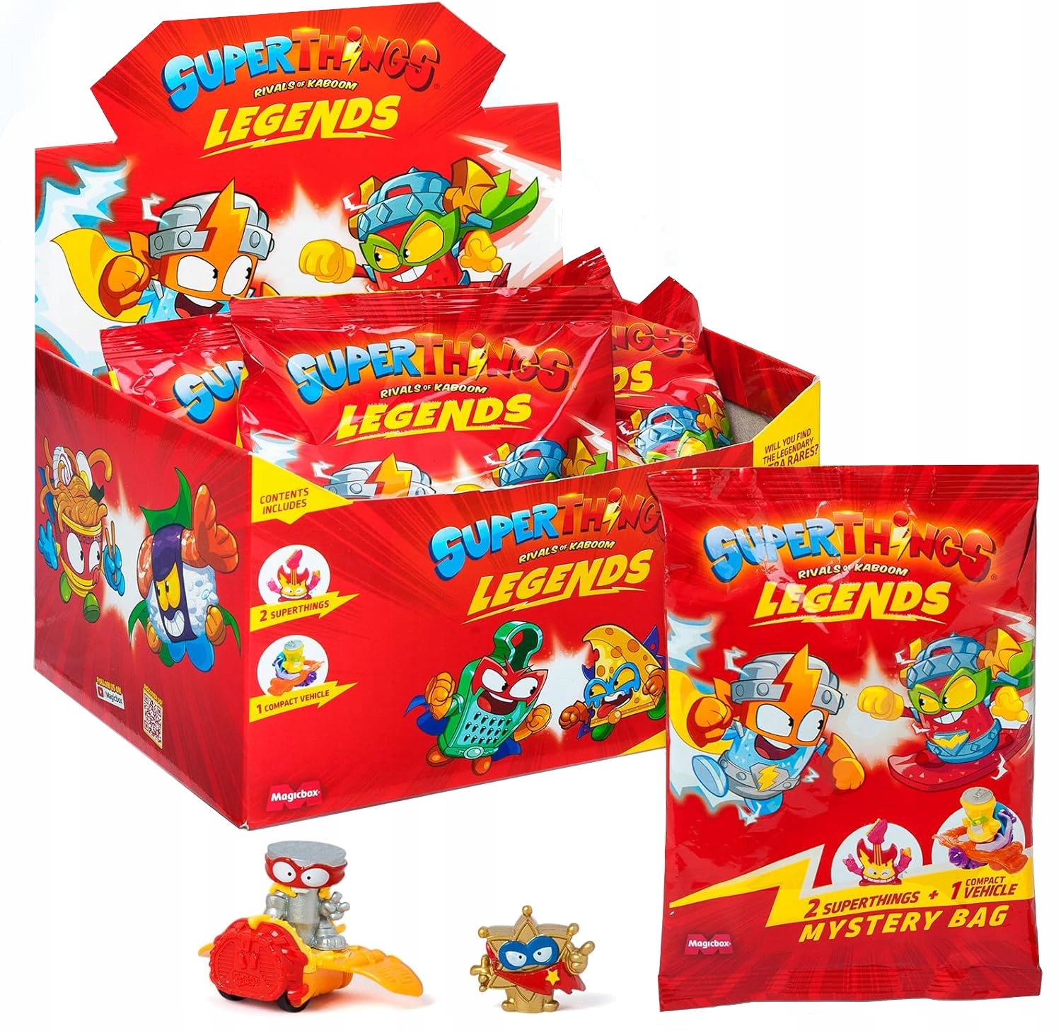 Superthings Legends Mystery Bag Box 18 Saszetek seria 1-9 Zings