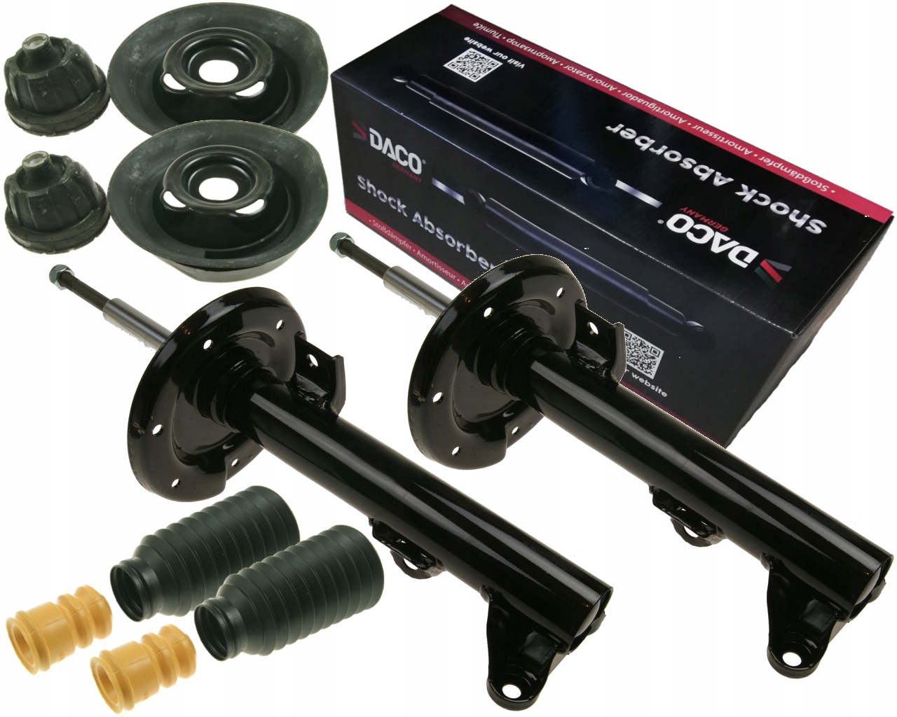 2 x Tlumiče Krytu Polštáře Mercedes C Klasa W203 Clk C209 A209 Přední