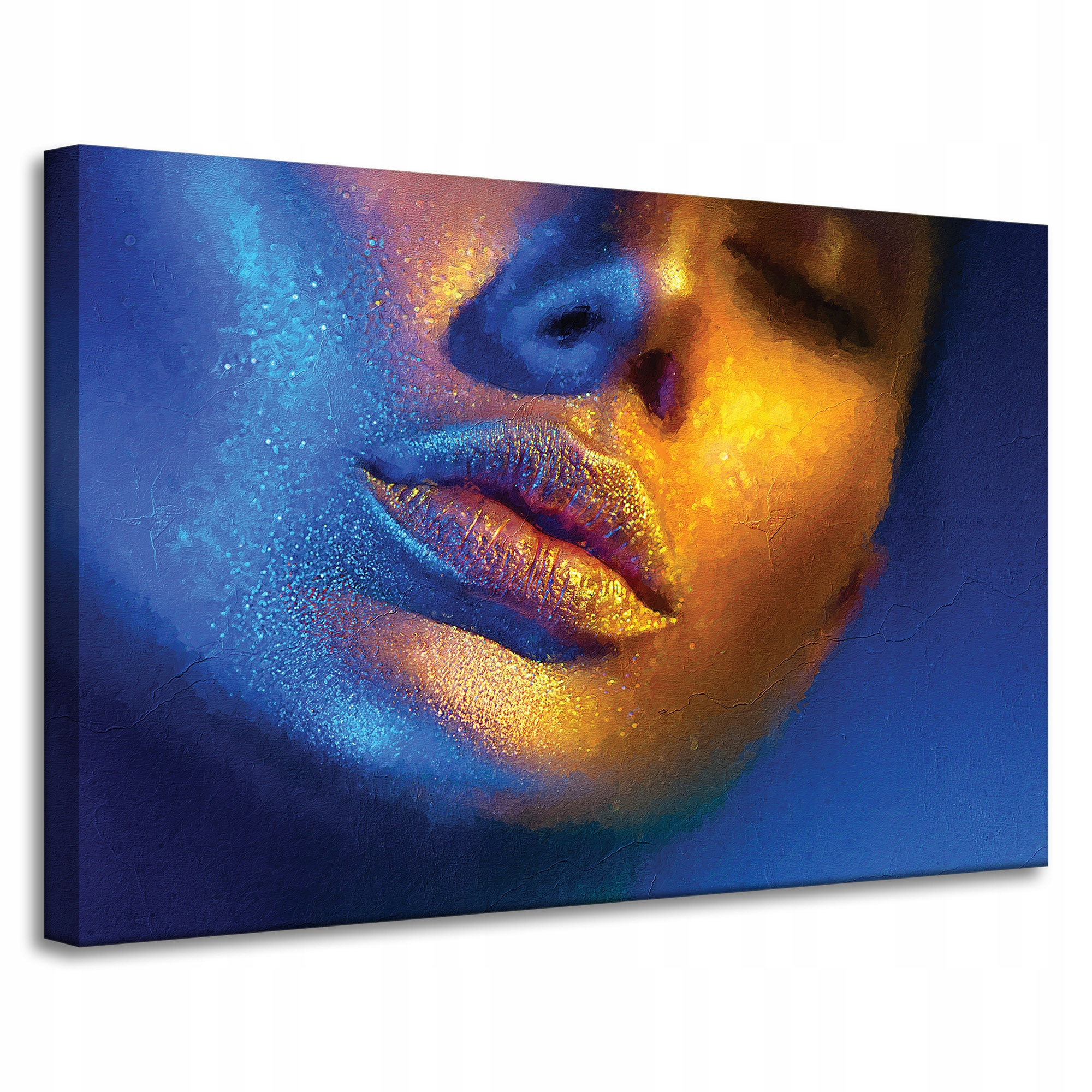 Obraz na plátně Tvář ženy Zlatá ústa Umění 90x60 cm