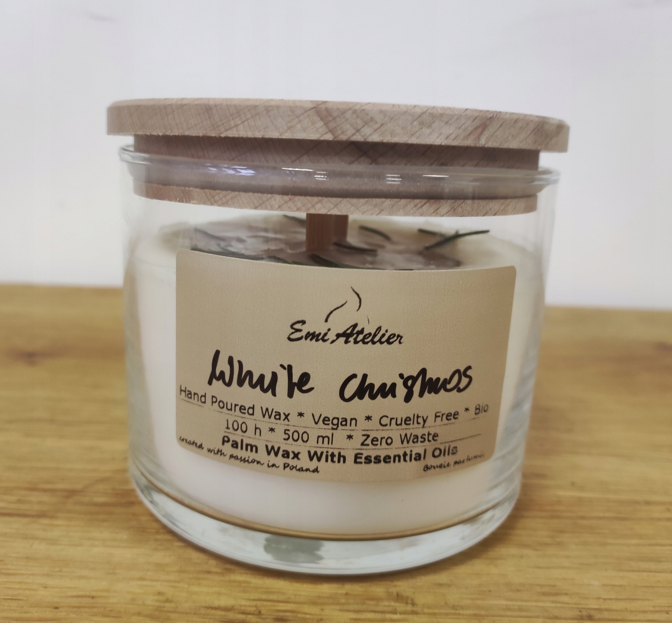 Sójová Svíčka Bílý Vánoční Stromek Trubka 500 1 Kus