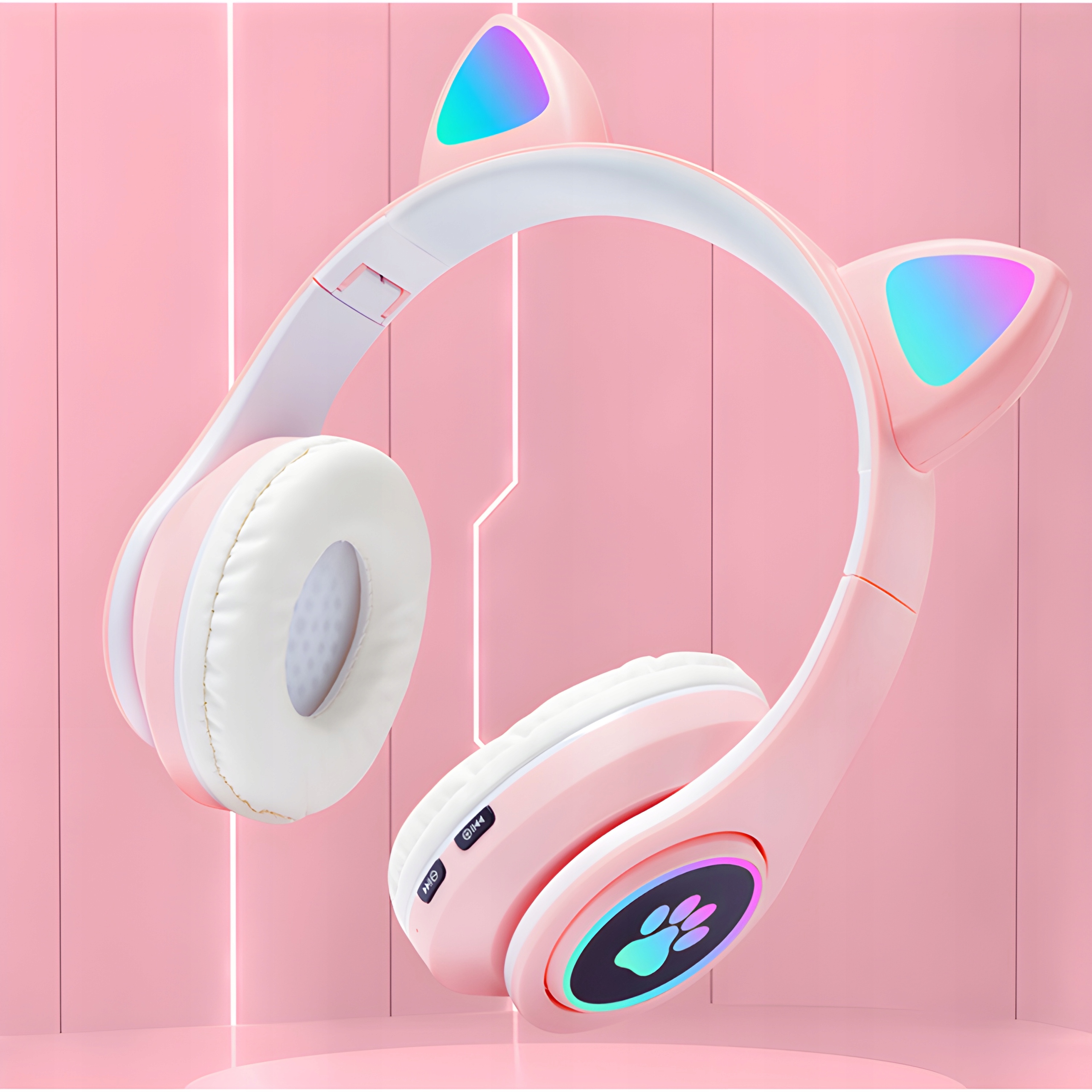 SŁUCHAWKI BEZPRZEWODOWE DLA DZIECI KOCIE USZY RGB Kod producenta SŁUCHAWKI DLA DZIECI KOCIE USZY RGB LED