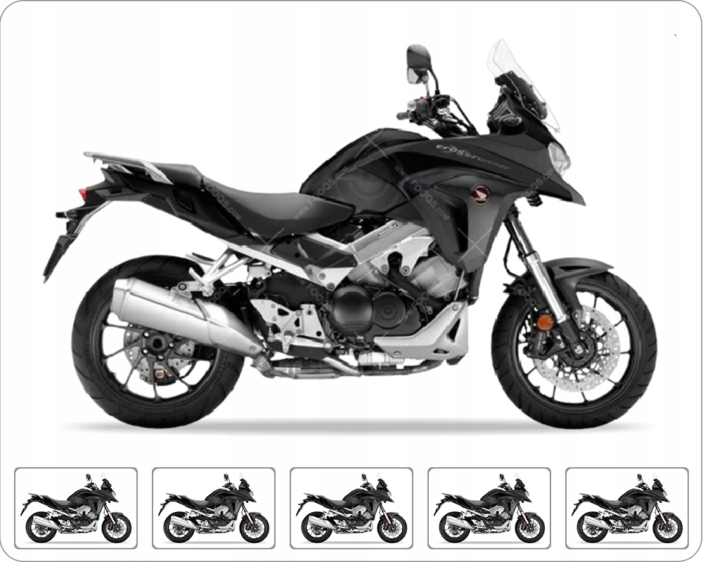 Samolepky Juula Pro Honda Vfr 800 X Crossrunner 2015-2018 Matná Černá NHA86