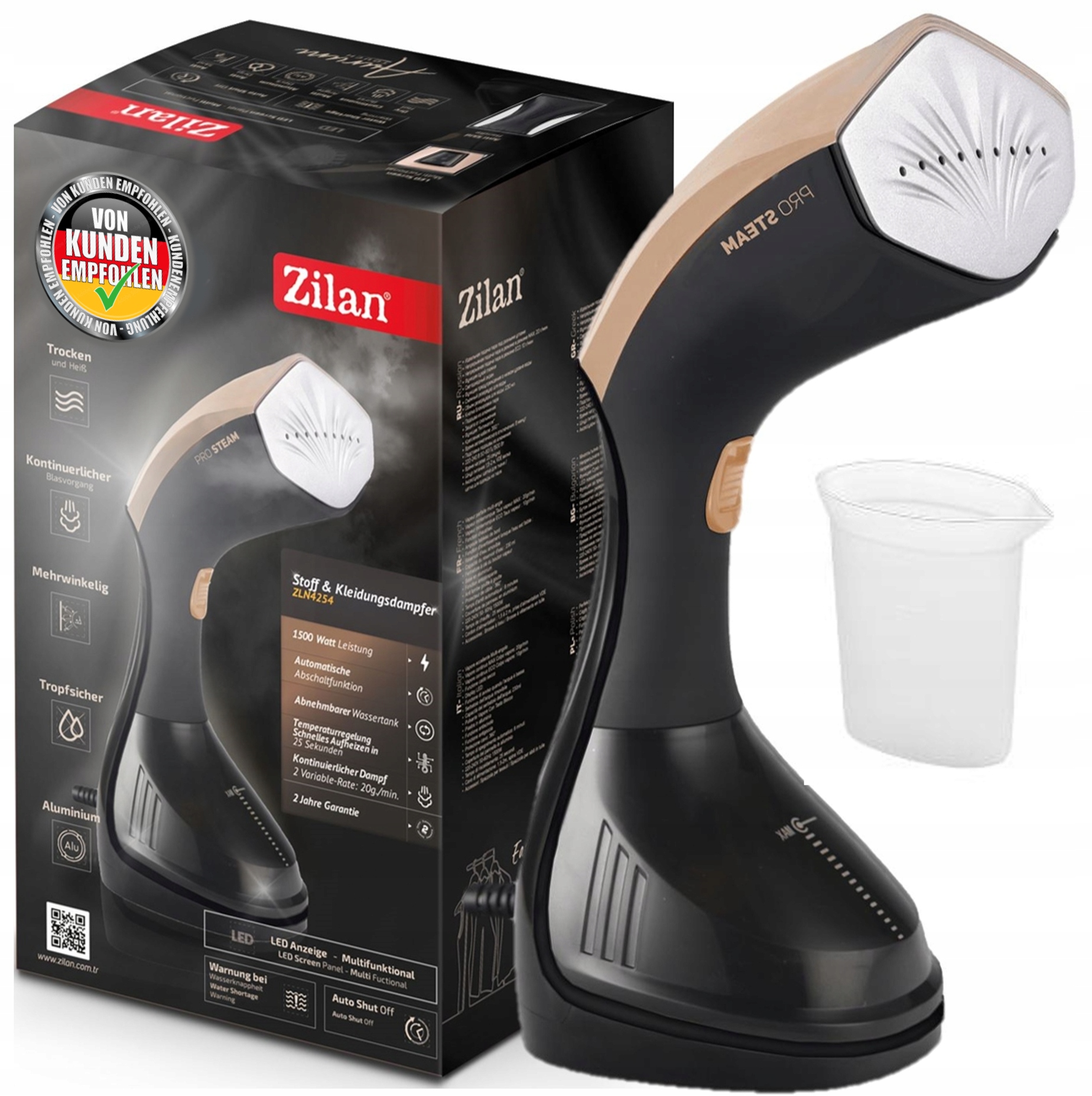 Napařovač Žehlička Steamer Na Oblečení 230ML 1500W