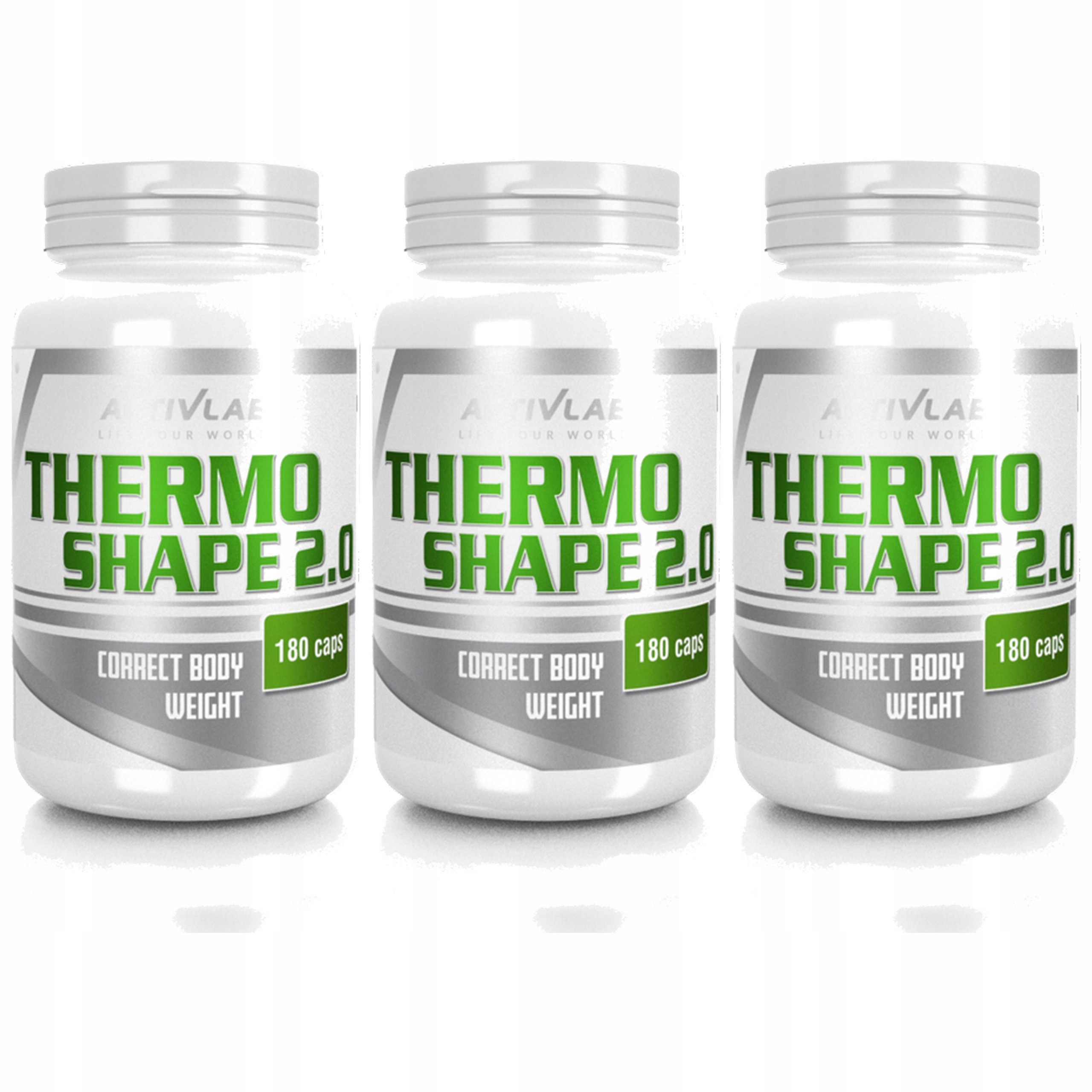 3x Activlab Thermo Shape Spalovač tuků 180 kapslí Redukce hmotnosti Energie