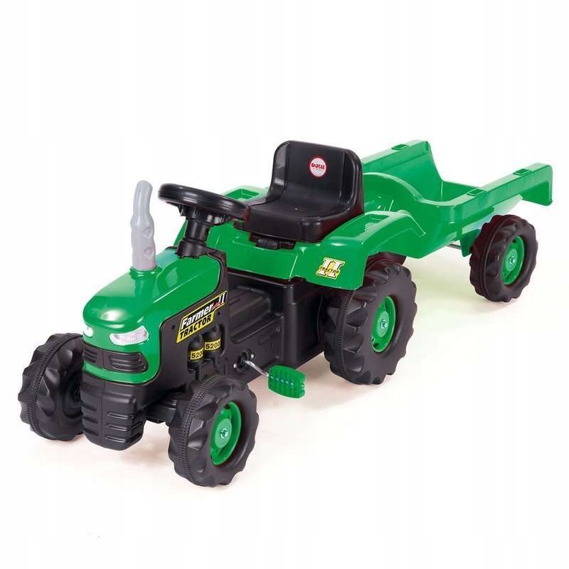 

Traktor na pedały z przyczepą w kartonie Dolu 8053