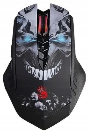 A4tech Bloody R80 Plus, podsvícená bez herní myš, 5000 Dpi, černá "Skull"