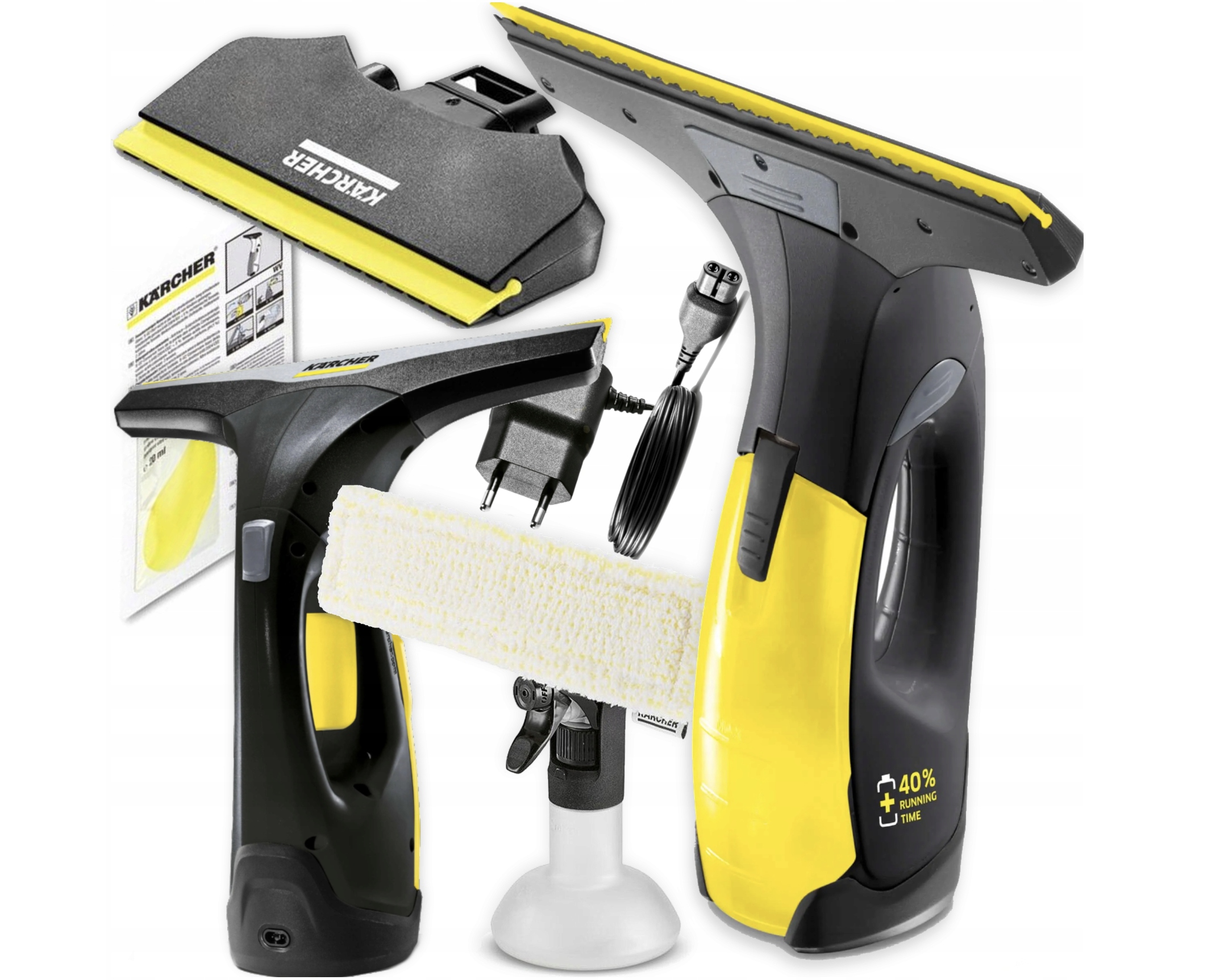 Myjka Do Okien Karcher Bez Smug Okienna Szyb Luster Akumulatorowa Zestaw