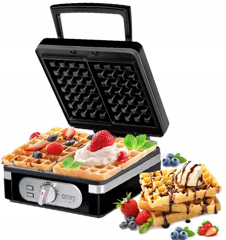 

Gofrownica Regulacja Temp 2 Duże Gofry Moc 2000 W