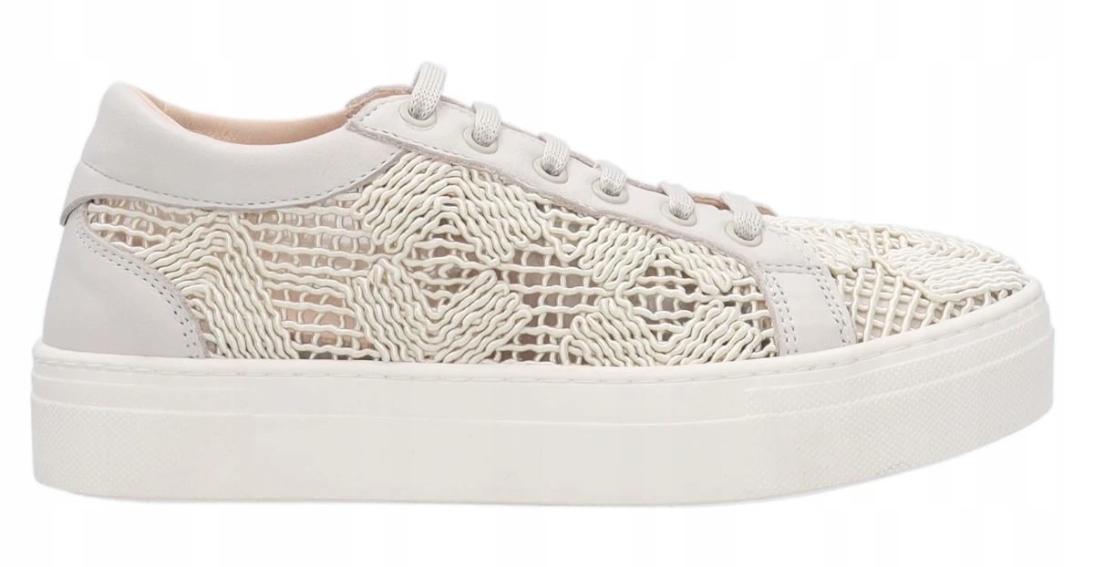 Dámské Tenisky Sportovní Na Léto, Jaro, Béžové, Ažurové, Venezia 40