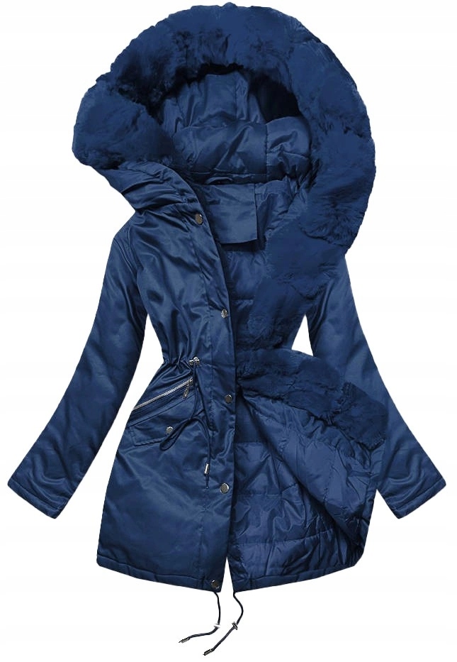 Dámská Zimní Bunda 5M762 Námořnická Modrá M (38)
