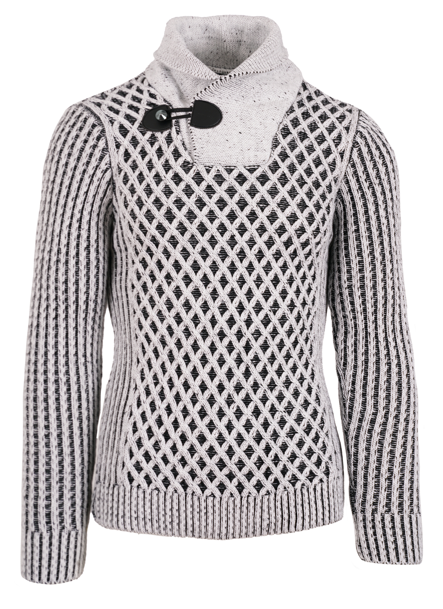 SWETER BIAŁY WEŁNIANY MĘSKI ZIMOWY GRUBY GOLF 3XL