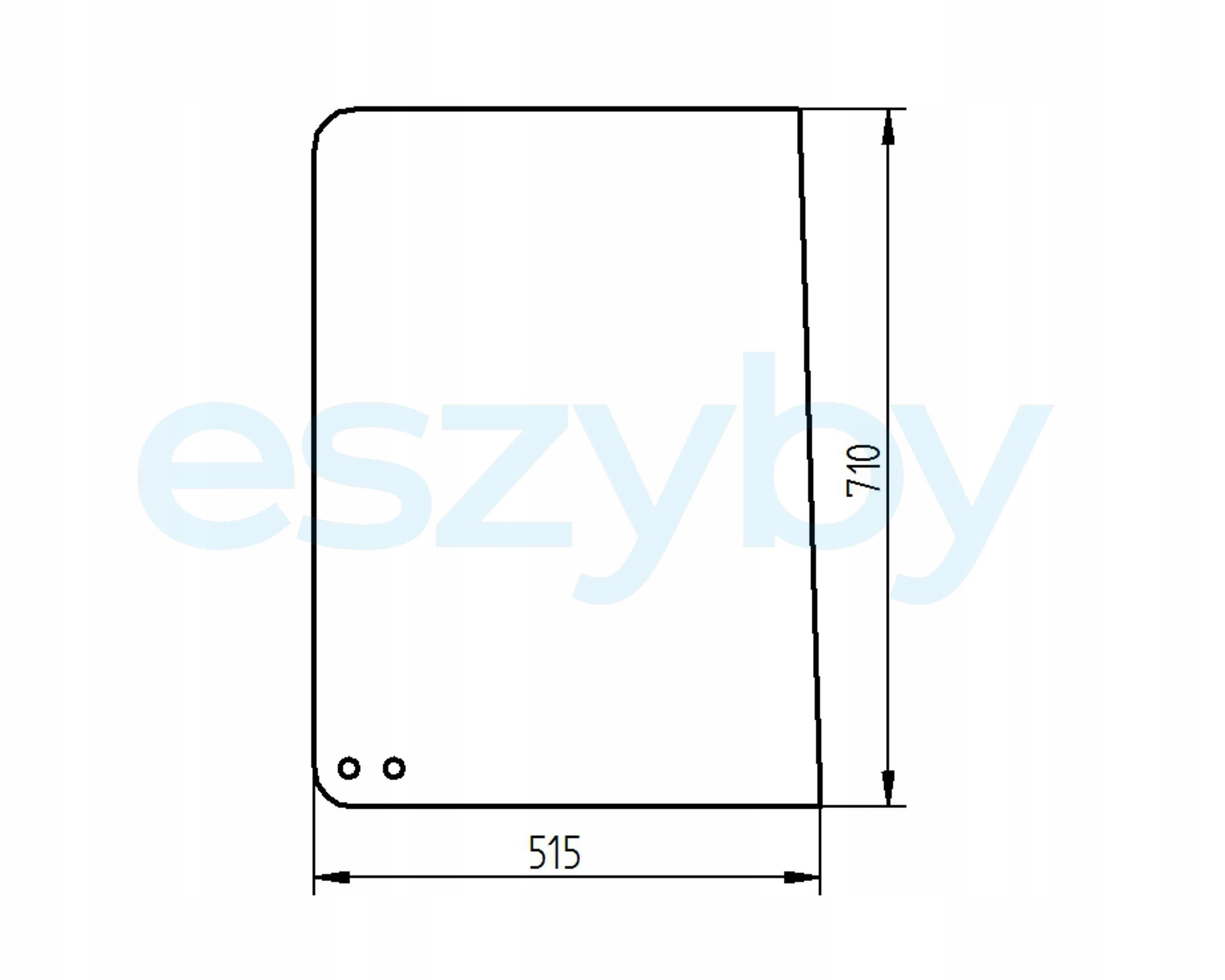 sklo bagr Bobcat boční pravé zadní 7022730