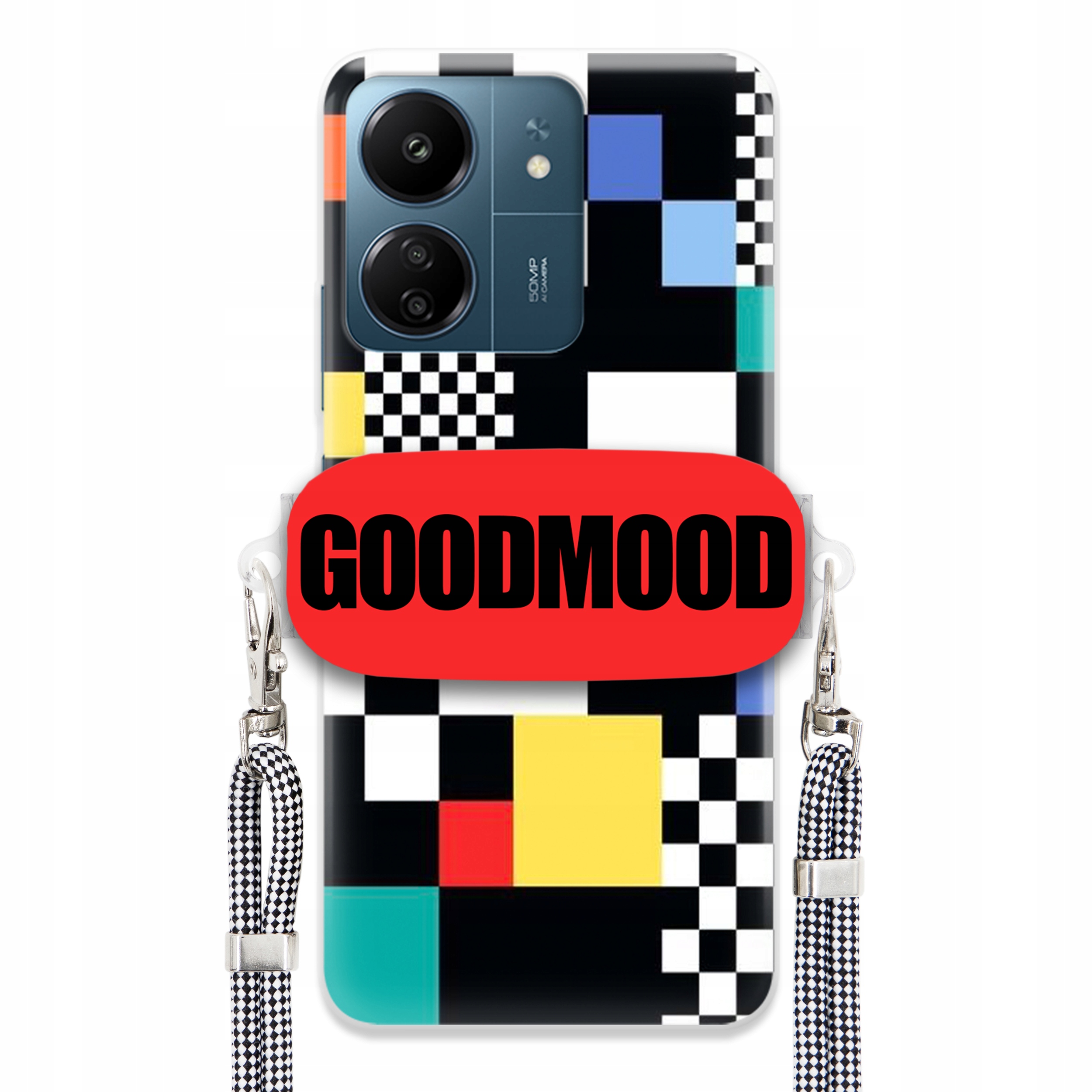 Pouzdro Pro Xiaomi Redmi 13C 5G Case Držák Na Vodítko Zebra Telefonu Pixelart Vzory