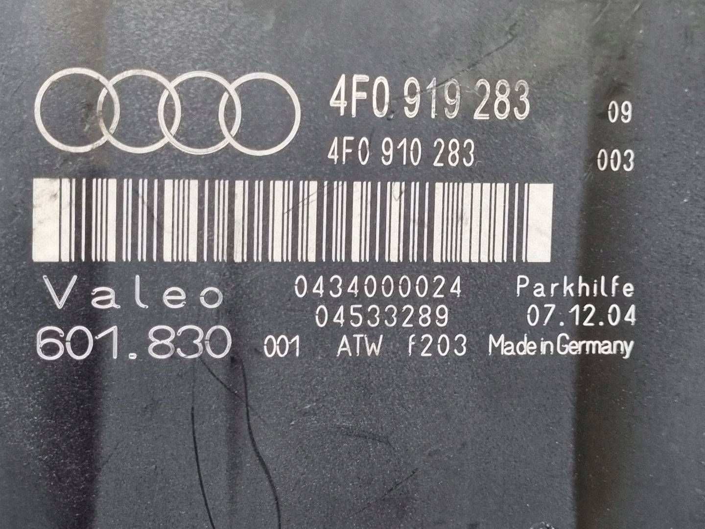 Bedienteil czujnikow Parken Audi A6 C6 2005 4F0919283