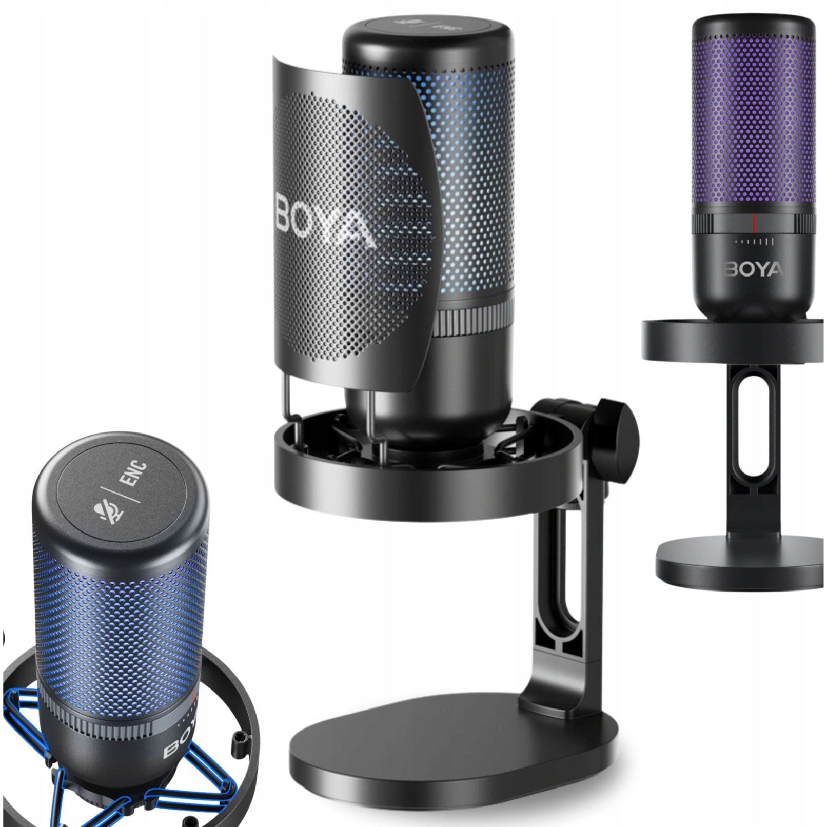 Mikrofon Do Komputera Gamingowy Studyjny Statyw Antywstrząsowy Usb-c Boya