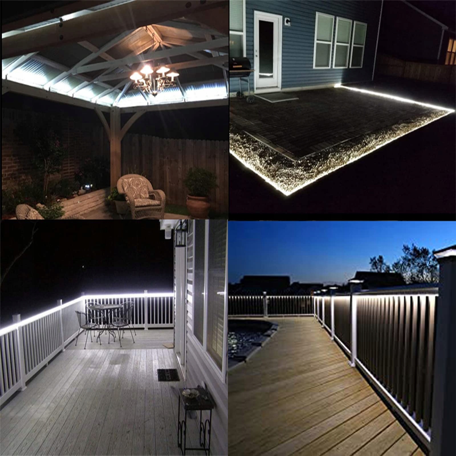 LUMTANG Solarny LED Pasek 5m 280 LED IP67 Wodoodporny Zdalnie Sterowany — miniatura 6