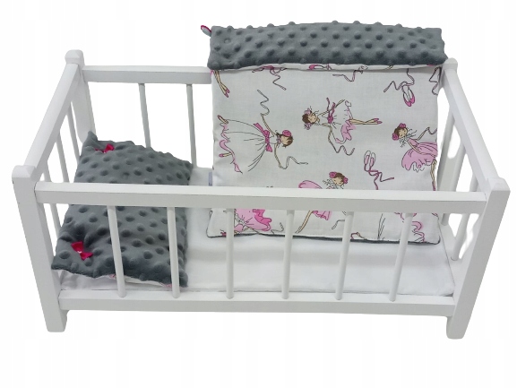 DREWNIANE ŁÓŻECZKO dla lalek + POŚCIEL - PRODUCENT.