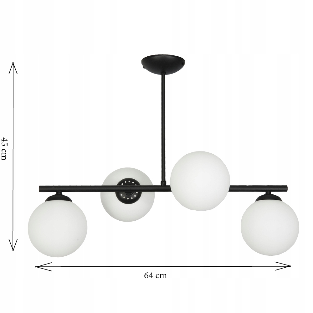 LAMPA WISZĄCA SUFITOWA ŻYRANDOL SZKLANE KULE LED Rodzaj lampy Sufitowe - wiszące