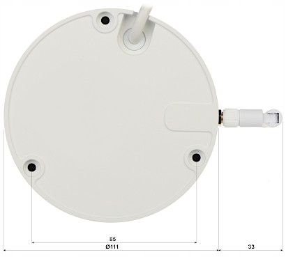 KAMERA WANDALOODPORNA IP IPC-HDBW1230DE-SW-0280B W Rozdzielczość 2 Mpx