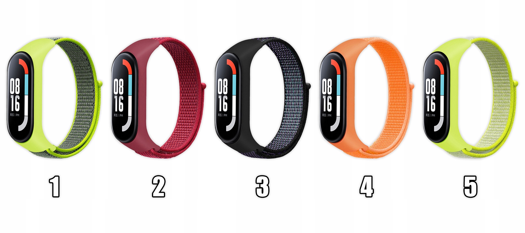 Opaska pasek Vanfone do Xiaomi Mi Band 3/4/5/6, Amazfit Band 5 | 30 KOLORÓW Rodzaj pasek