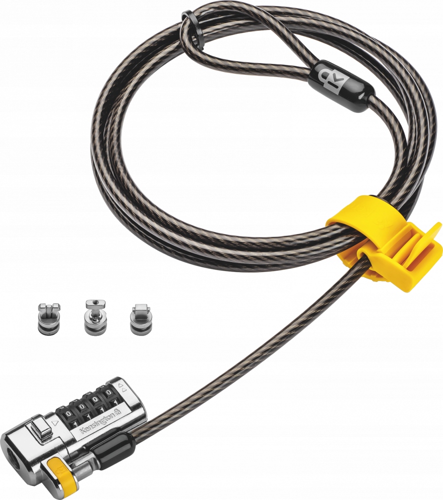 Blokada do laptopów Kensington ClickSafe 3w1 z zamkiem szyfrowym