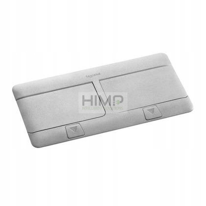 Plechovka na podlahovú dosku Aluminium 8 modul Legrand