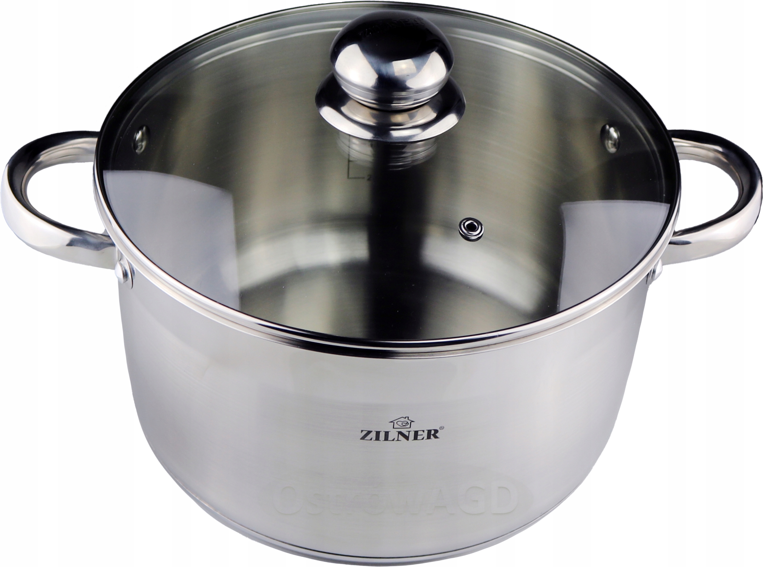 

Garnek Stalowy Srebrny 6.6L/24CM Grube Dno Zilner