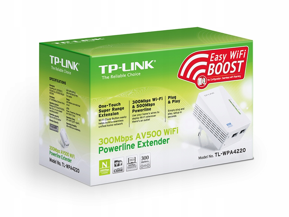 PowerLine adapter TP-Link AV500 WI-FI TL-WPA4220