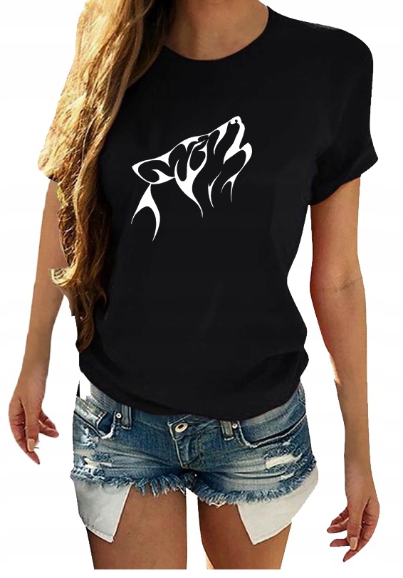 

T-shirt Koszulka Damska Z Nadrukiem Auuu XXL
