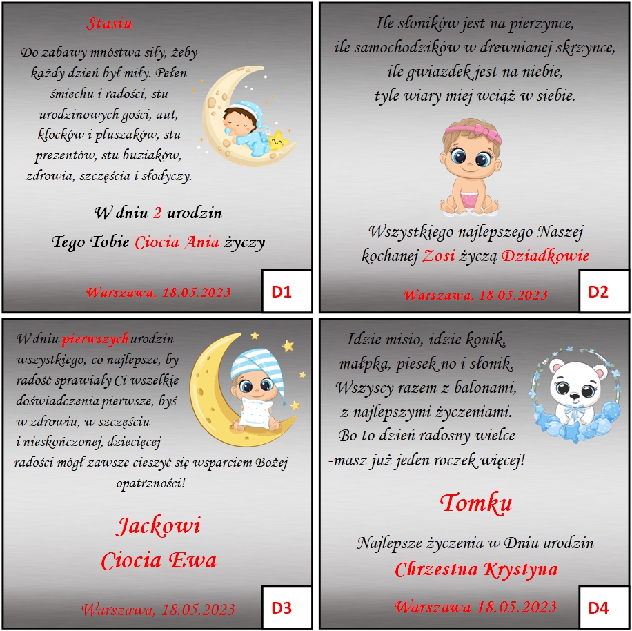 SREBRNA Ramka na zdjęcie PAMIĄTKA CHRZTU URODZIN Grawer GRATIS EAN (GTIN) 8056697707533