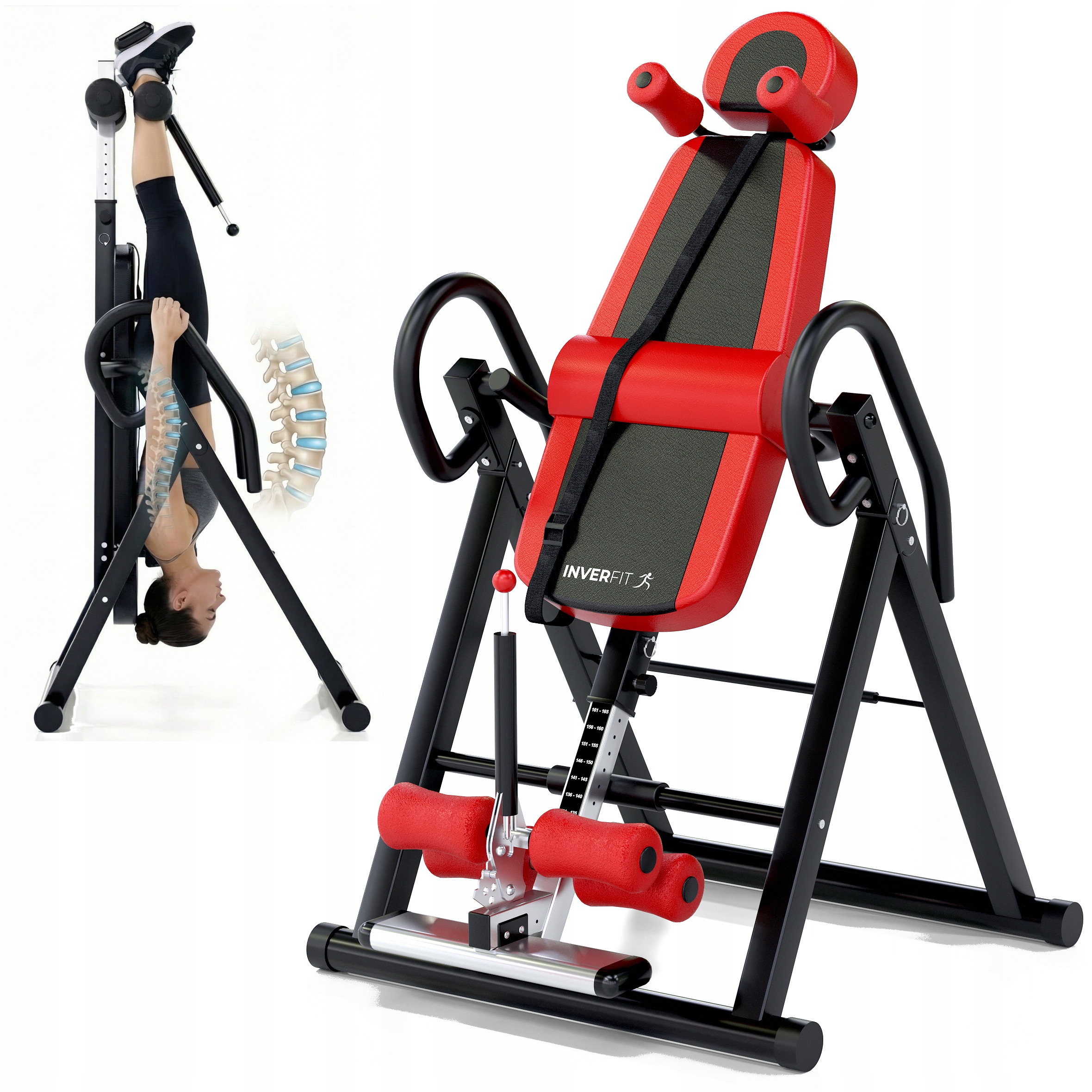 Inverzní lavice gravitační InverFit 150 kg Certifikovaná