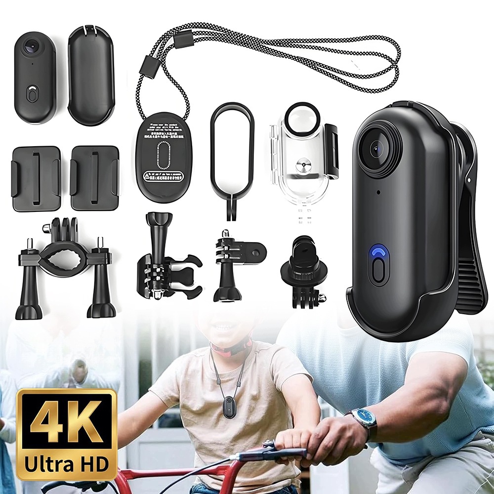 Mini sportovní kamera 4K WiFi Magnetická stabilizace Vodotěsné pouzdro