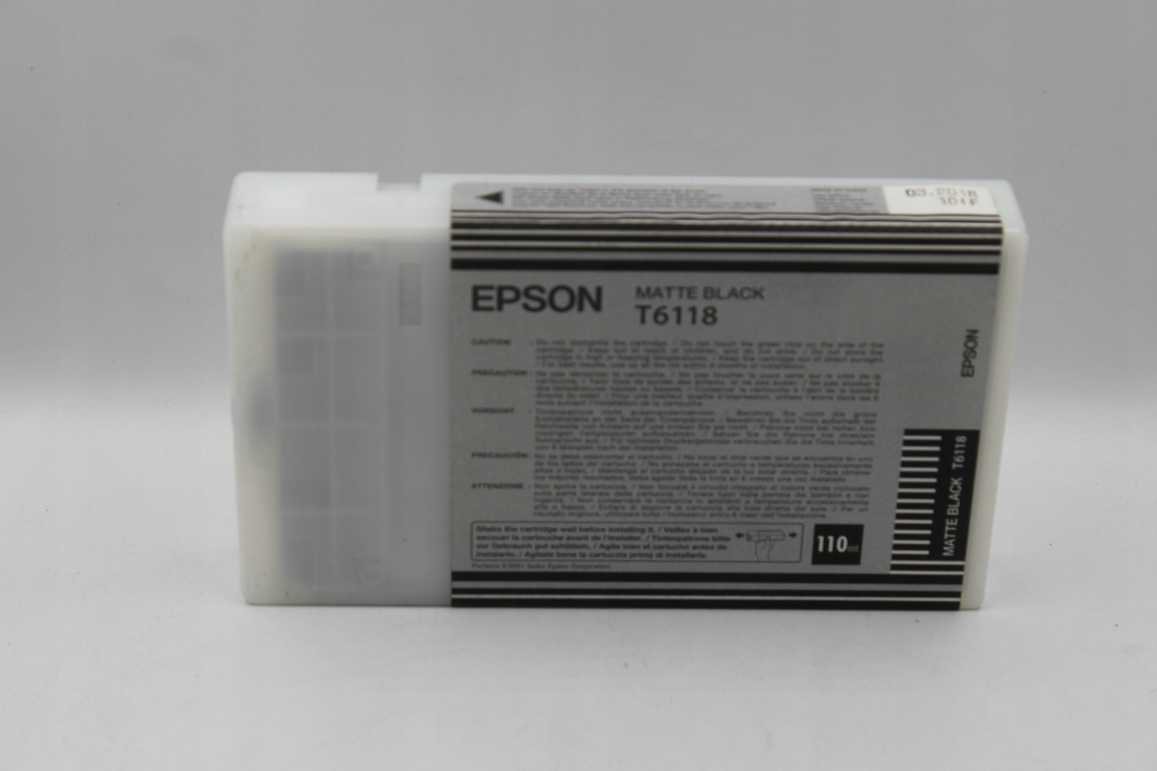 Epson T6118 C13T611800 inkoust matný černý 18 originál