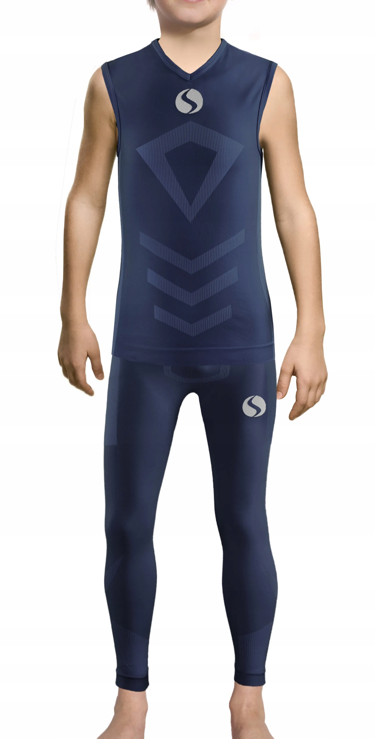 Sesto Senso Komplet Thermo chlapec bez rukou, délka kalhot, granát 140-164 2XS/XS