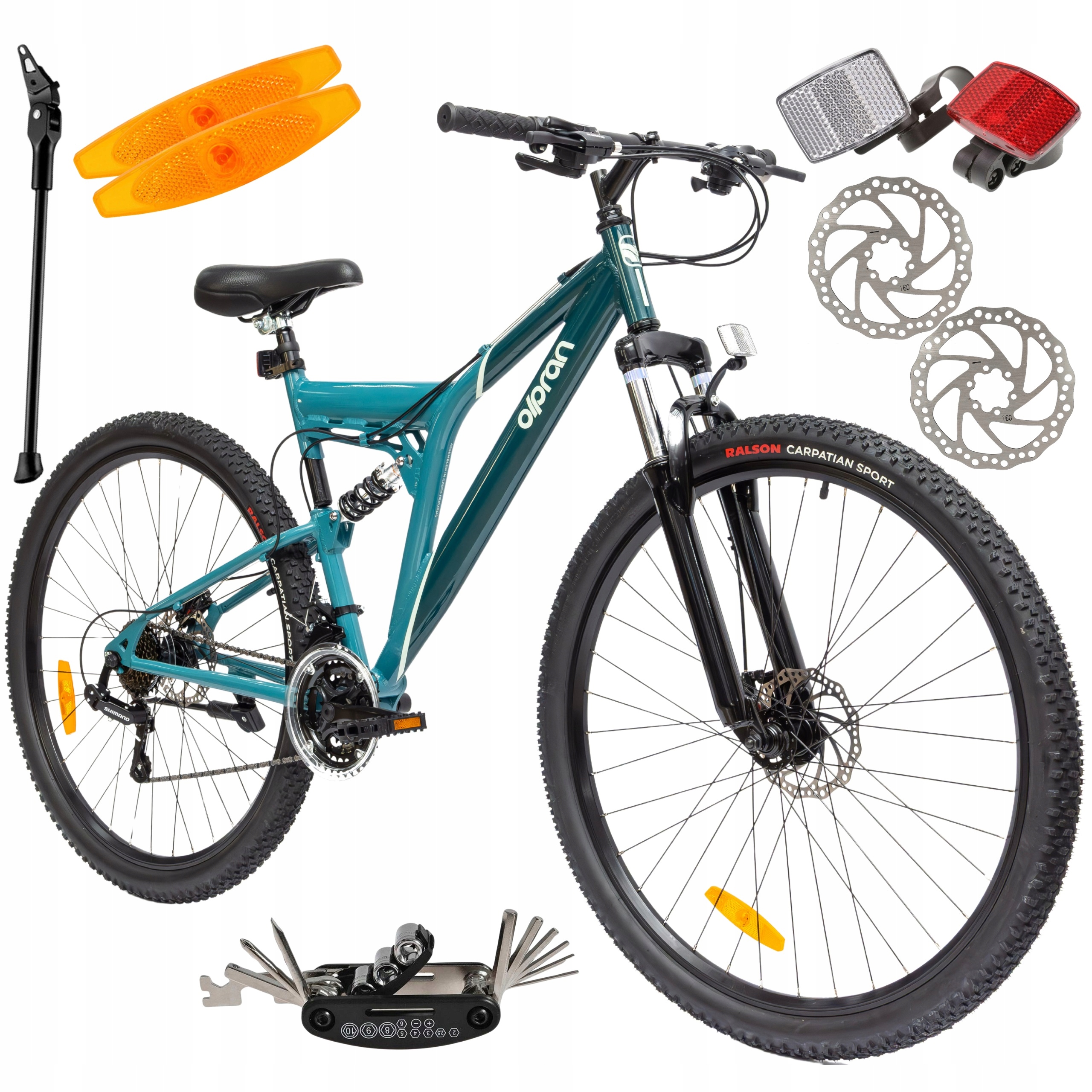 Rower Męski Damski Górski Koła 29" Shimano Mtb Full Amortyzacja Aluminium