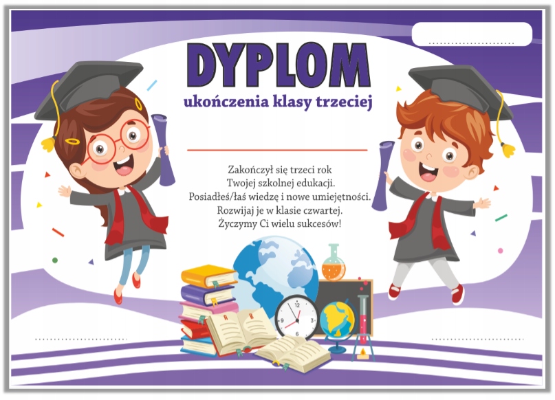 

Dyplom Ukończenia klasy 3 (wzór 10) A4