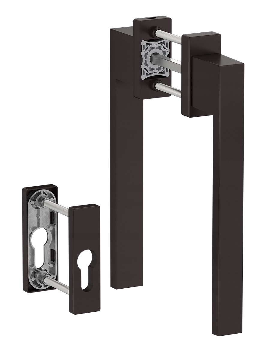 Kľučka na posuvné dvere psk/smart slide bronz Ral 8019 rozety