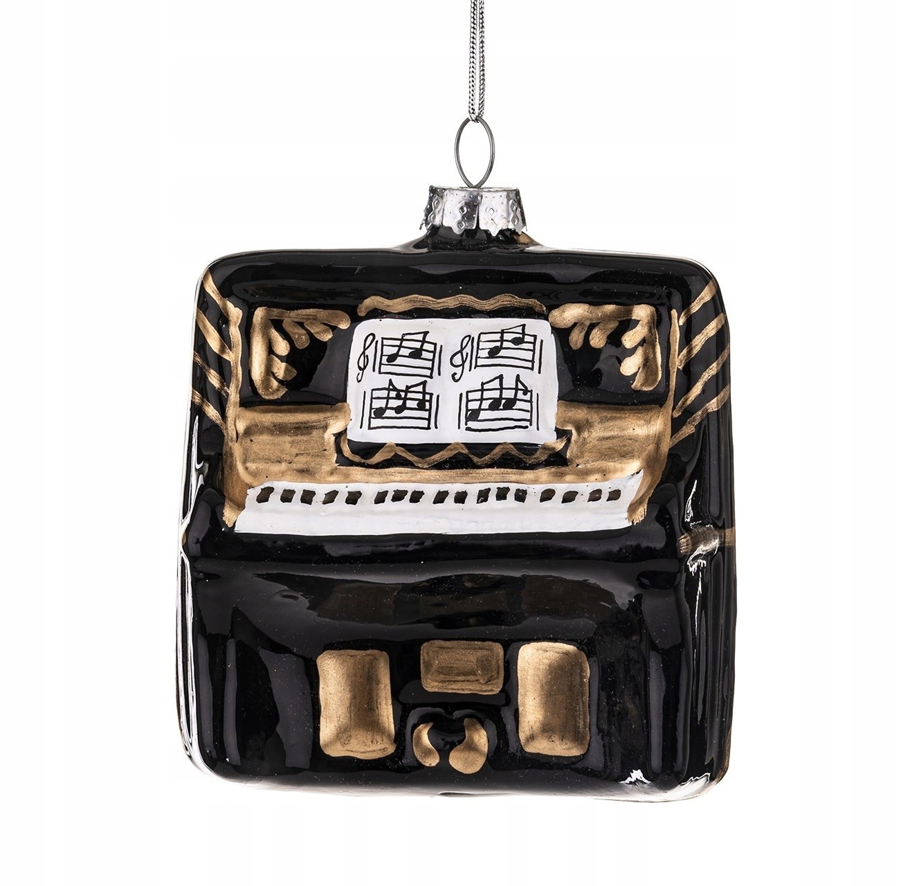 

Bombka Szklana Na Choinkę Retro Pianino