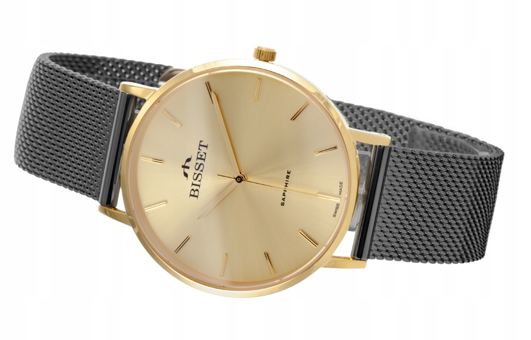 Švýcarské dámské hodinky Bisset BIS1040 safír swiss box +Gravírování