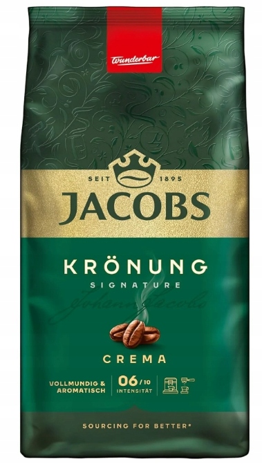 Levně Jacobs Krönung Crema Káva Zrnková 1 kg